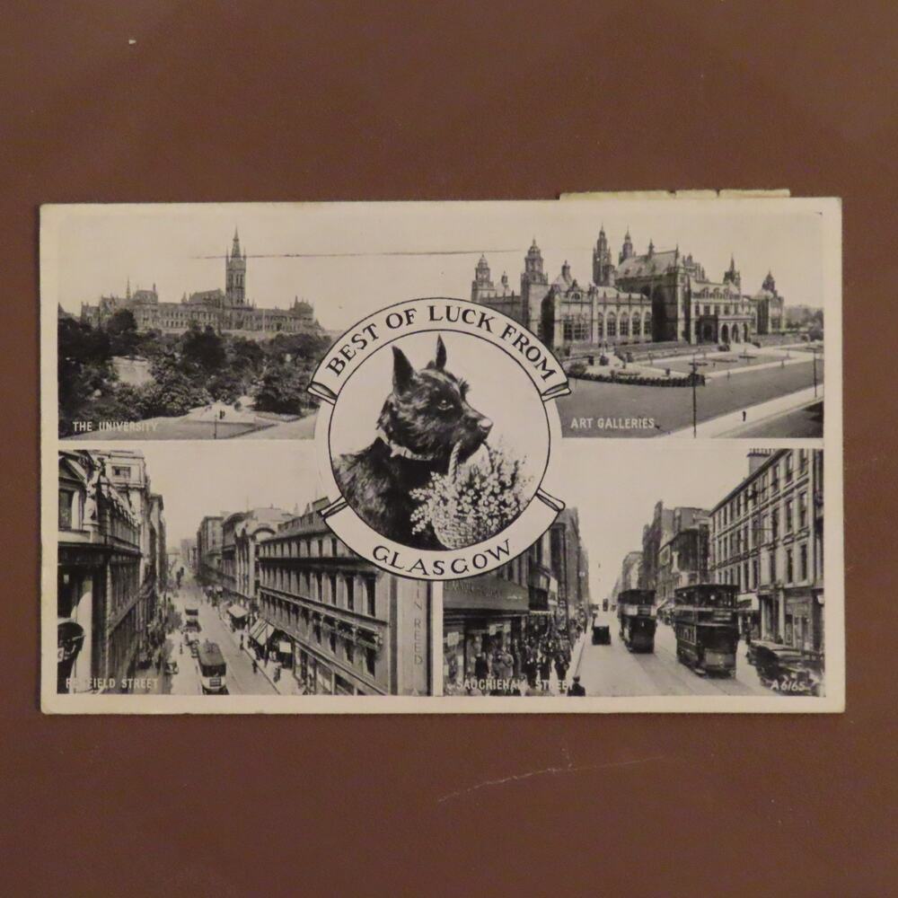 1954 Glasgow Scotland Sauchiehall Street Renfield St VTG Vintage Postcard